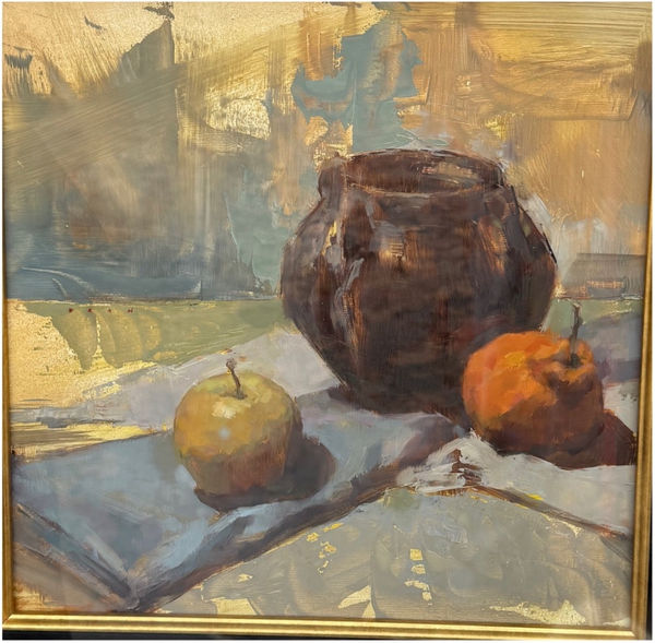 Bran Sivas, Apple, Orange and Jug , 2024