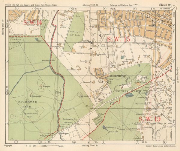 George W. Bacon, Richmond Park & Putney Heath, 1920 c.