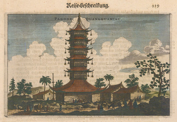 Johan Nieuhoff, China - Quang-Qua-Myau (Quangguamiau) Pagoda, 1660 c.