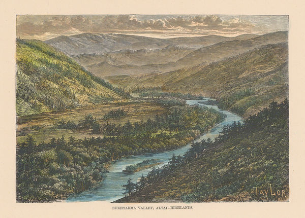 Jean Jacques Élisée Reclus, Kazakhstan - Bukhtarma River Valley , 1894