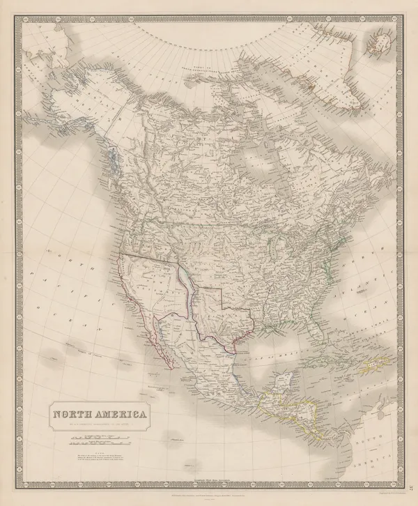 W. & A.K. Johnston, North America, 1843
