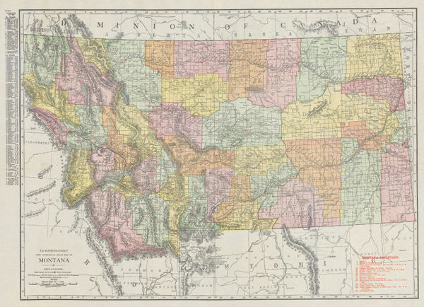 Rand, McNally & Co., Montana, 1910 c.