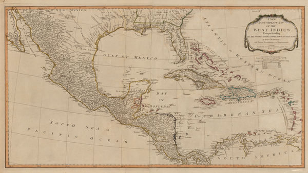 Laurie & Whittle, Central America and the West Indies, 1794