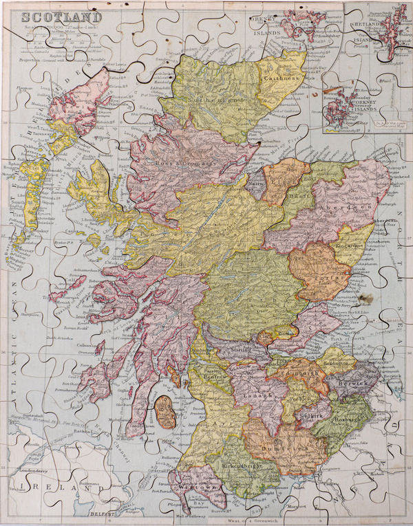 George Philip & Son Ltd., Scotland Jigsaw Puzzle, 1930 c.