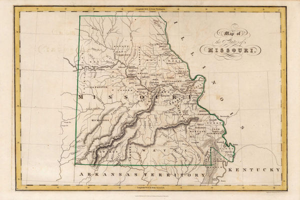 I.T. Hinton, Map of the State of Missouri, 1832
