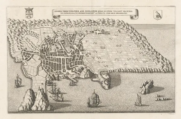 Matthäus Merian, Angra - Azores, 1646