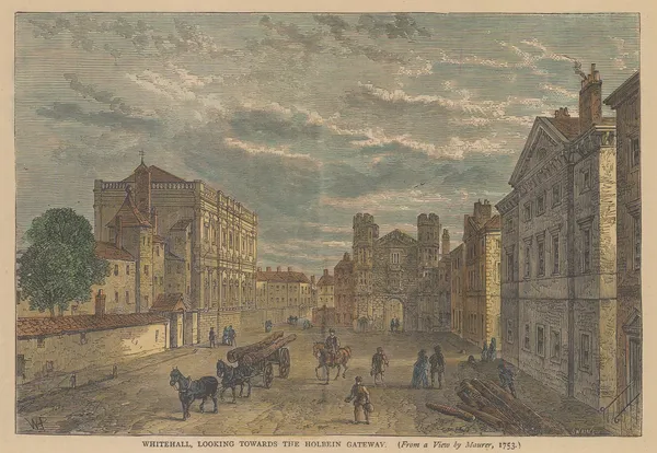 Old & New, London - Whitehall, 1880