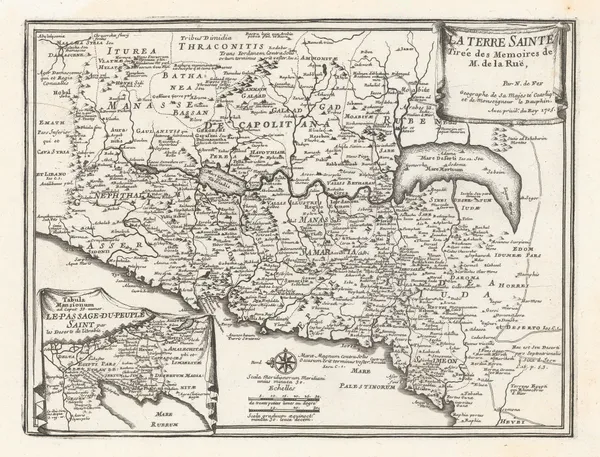 Nicolas de Fer, The Holy Land, 1705