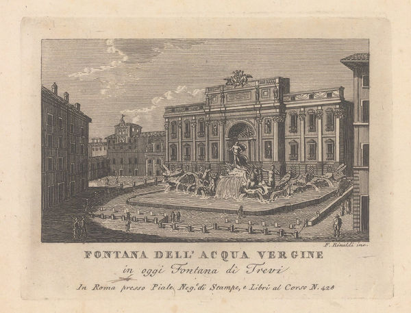 Pietro Piale, Italy - Rome, Fontana di Trevi, 1839