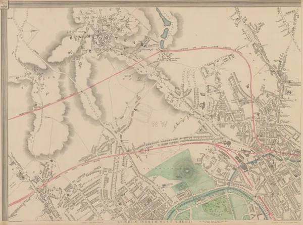 Edward Weller, Primrose Hill, St. John's Wood & Hampstead, 1863