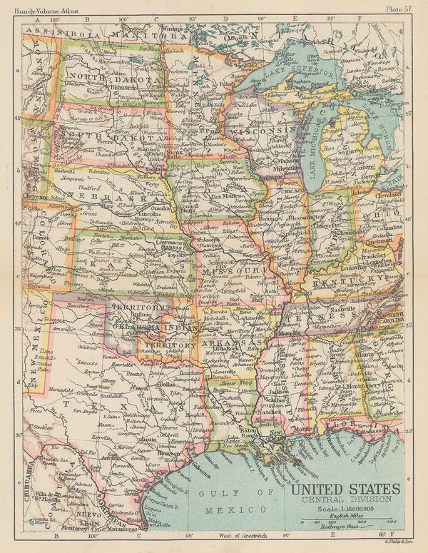 George Philip & Son Ltd., United States - Central Division, 1896