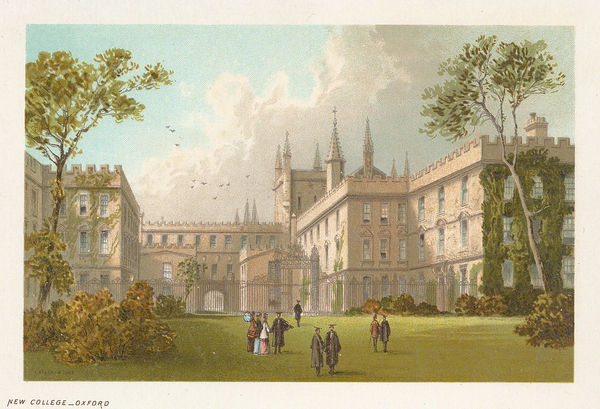 Thomas Nelson, Oxford University - New College, 1889