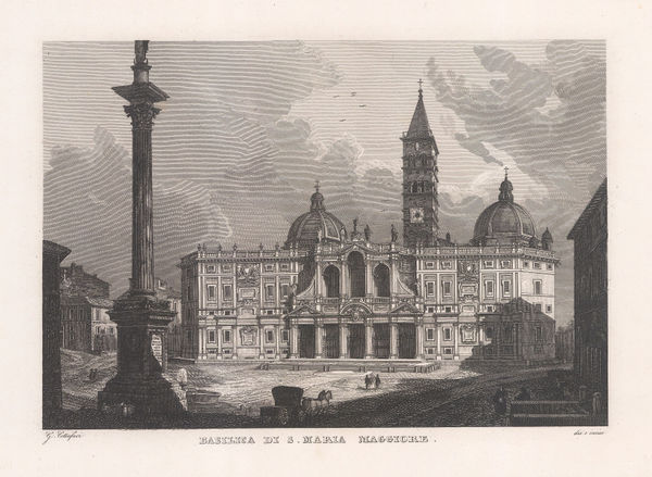 Gaetano Cottafavi, Italy - Rome, Santa Maria Maggiore, 1843