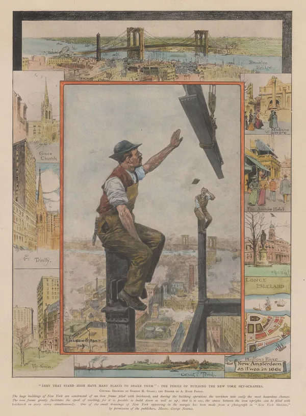 Illustrated London News (ILN), New York City - Brooklyn Bridge, 1903