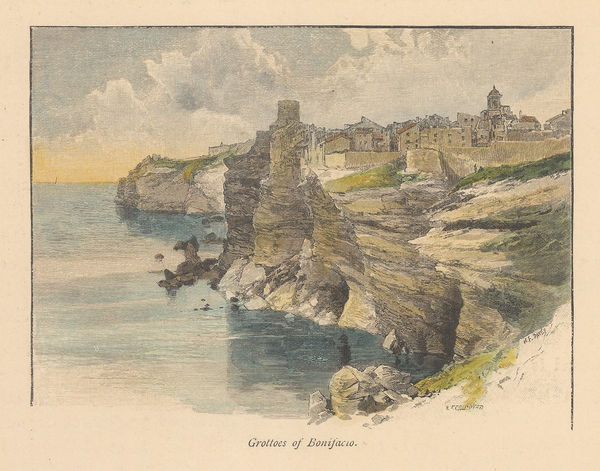 Picturesque Mediterranean, Corsica - Bonifacio, 1875 c.