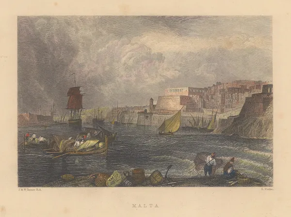 Archibald Fullarton, Malta - Valletta, 1865 c.