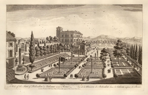 Robert Sayer, Italy - Rome, Palazzo Apostolico, 1774