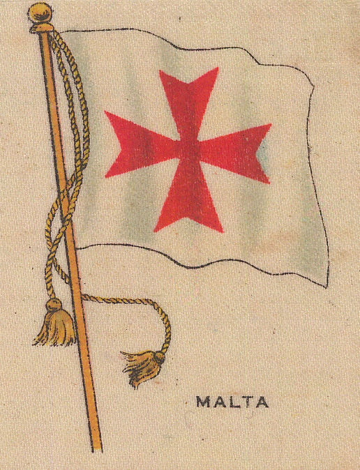 Cigarette Cards, Flags - Malta, 1920 c