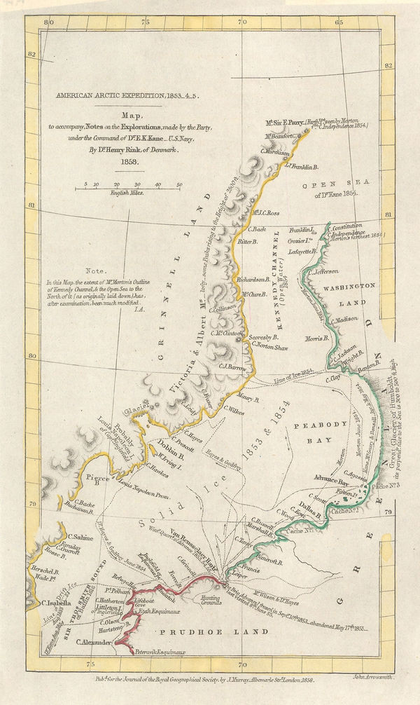 Royal Geographical Society (RGS), American Arctic Expedition, 1853_4_5, 1858