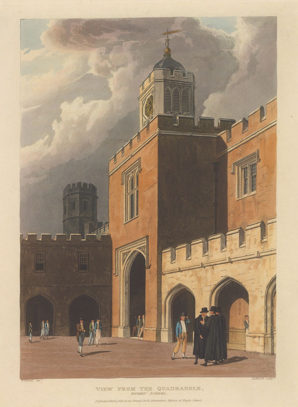 Rudolph Ackermann, Rugby School, Warwickshire, 1816