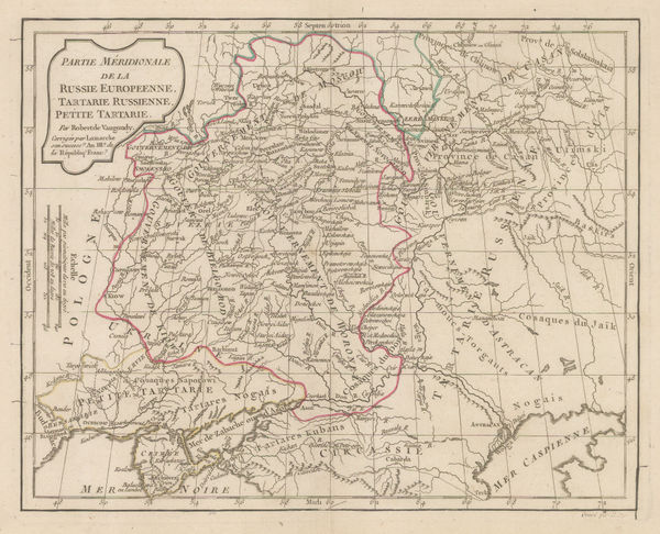 Charles Francois Delamarche, Southern part of European Russia, 1795