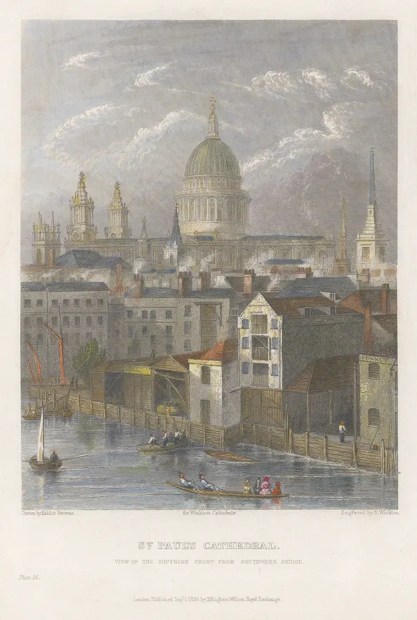 Henry & Benjamin Winkles, London - St Paul's Cathedral, 1836