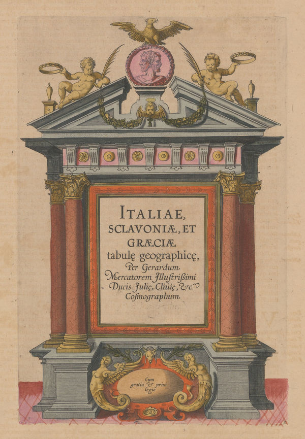 Mercator Hondius, Italia, Slavonia, et Graeciae - tabule geographice, 1610 c.