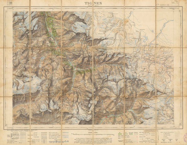 Service Géographique de l'Armée, Tignes/Val d'Isere, 1911