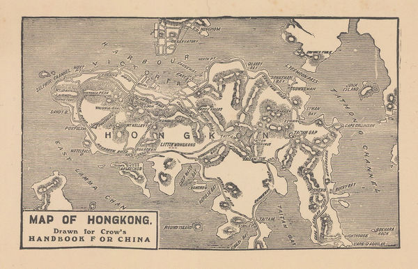 Carl Crow, Map of Hongkong, 1925