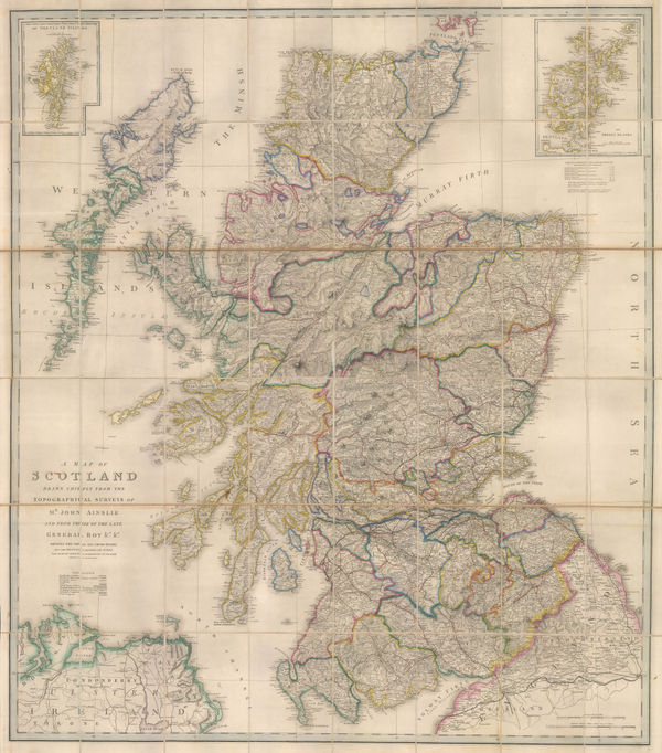 James Wyld, A Map of Scotland, 1850 c.