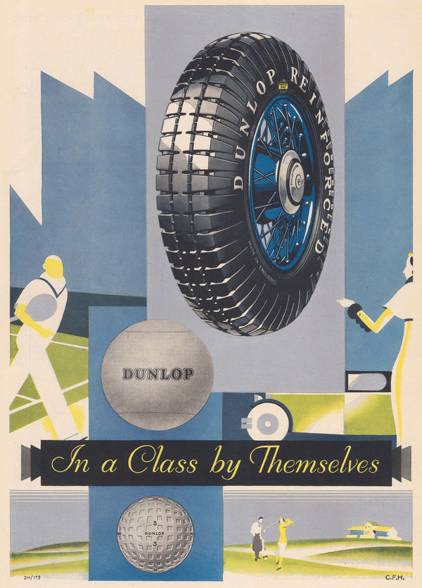 Illustrated London News (ILN), Automobiles - Dunlop Tyres, 1932
