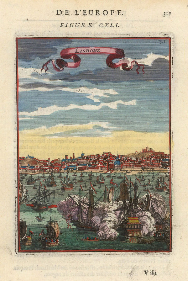 Alain Manesson Mallet, Portugal - Lisbon, 1683