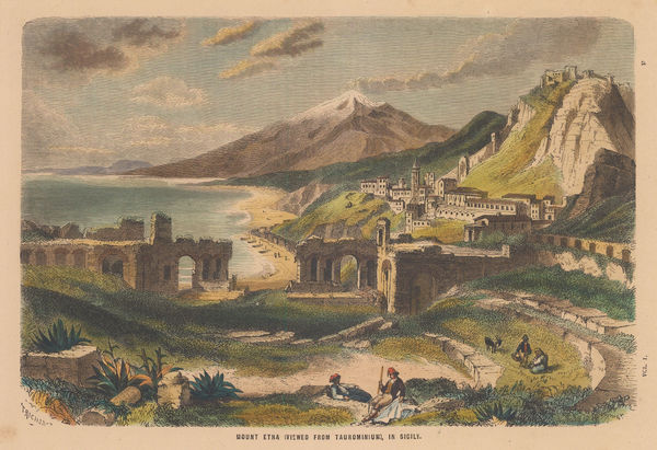 William Collins, Italy - Sicily, Mount Etna, 1870 c.