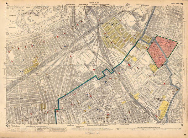 Ordnance Survey, Nine Elms, 1918 c.