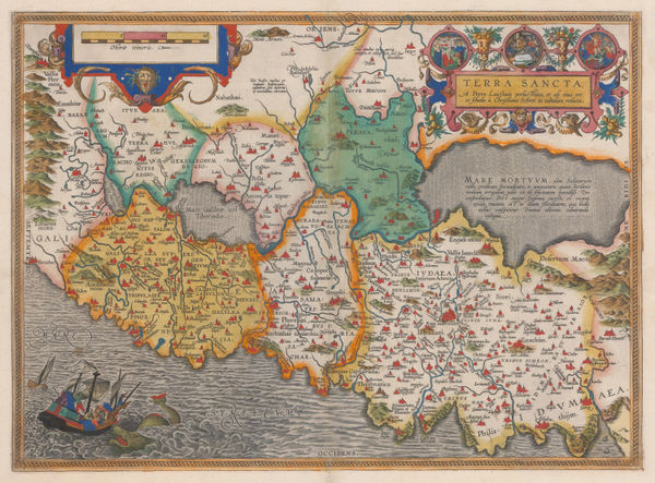 Abraham Ortelius, Holy Land, 1595