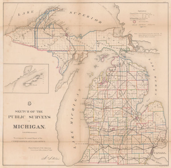 General Land Office (GLO), Michigan, 1866