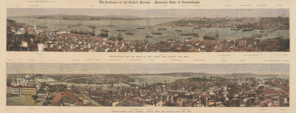 The Graphic Magazine, Turkey - Istanbul / Constantinople, Double Panorama , 1876