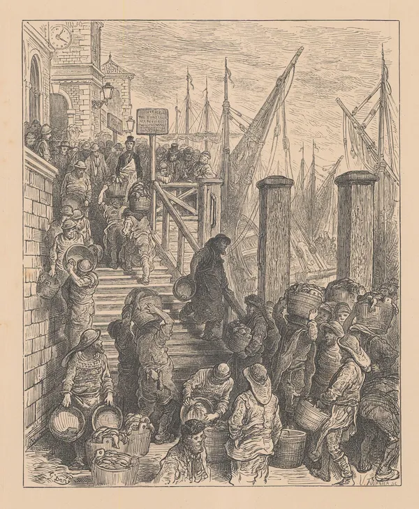 Gustave Doré, London - Billingsgate Market, 1872 c.