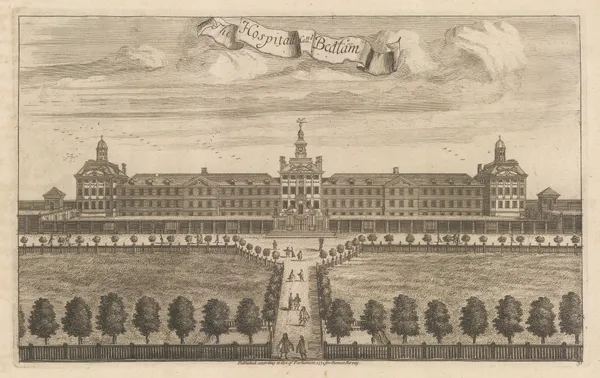 John Stow, London - Bedlam Hospital, Moorfields, 1755