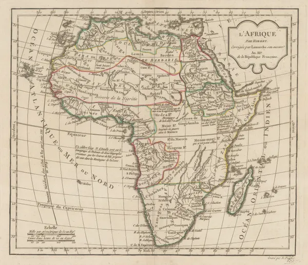 Charles Francois Delamarche, Africa, 1795