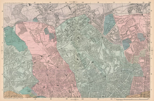 George W. Bacon, Highgate, Crouch End & Finsbury Park, 1886