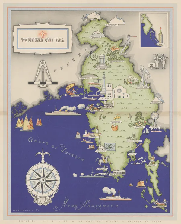 Giovanni De Agostini, Venezia Giulia, 1941