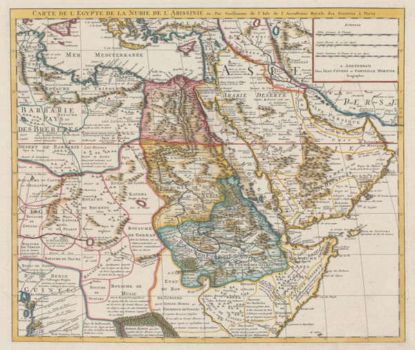 Covens (Jean) & Mortier (Cornelius), Northeast Africa and the Arabian Peninsula, 1730 c.