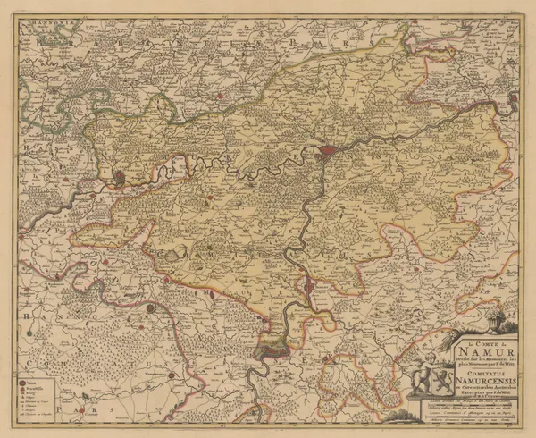 Josua & Reinier Ottens, County of Namur, 1740 c.