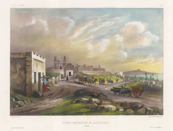 Auguste-Nicolas Vaillant, Uruguay - Montevideo, 1850 c.