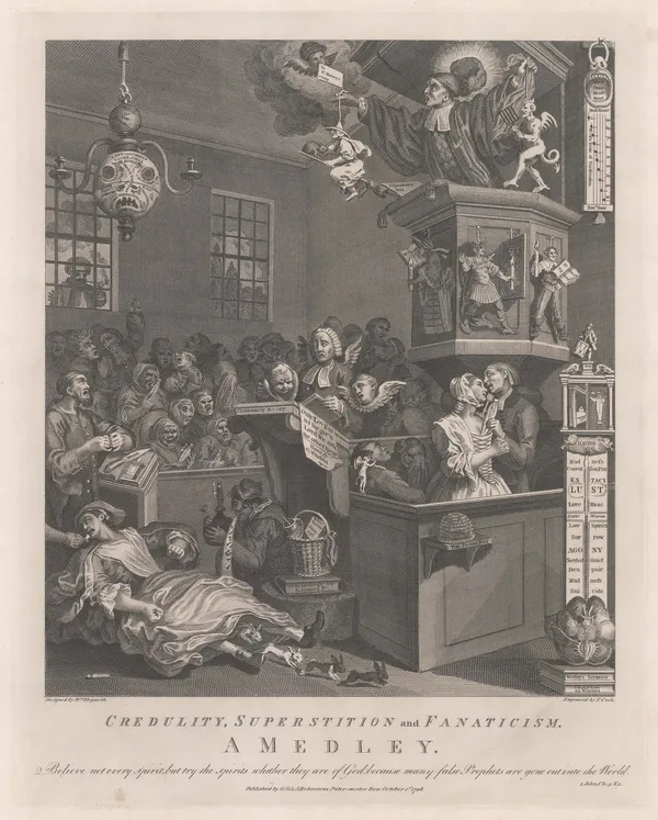 William Hogarth, Hogarth - Credulity, Superstition and Fanaticism, 1798