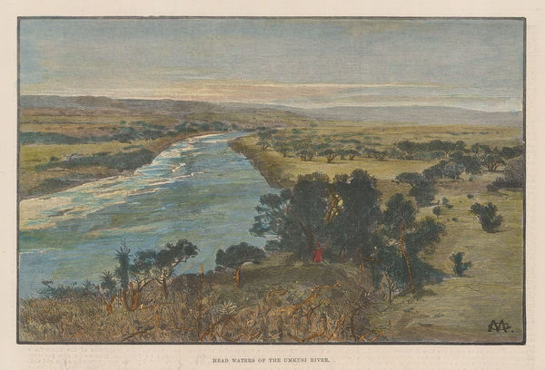 Illustrated London News (ILN), South Africa - Mkuze River /Umkusi, 1888