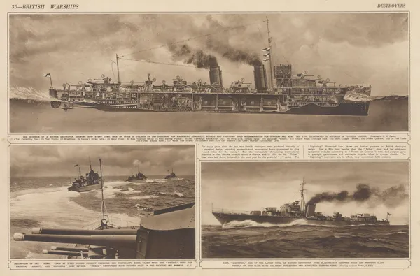 Anonymous, WWII - British Warships, 1940 c.