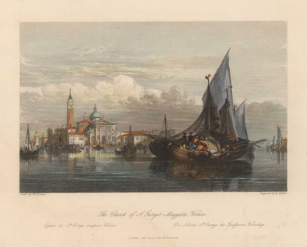 Henry Fisher, Italy - Venice, San Giorgio Maggiore, 1840 c.