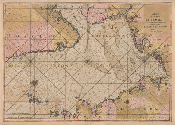 Pierre Mortier, Carte de la Mer d'Allemagne, 1693